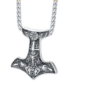 Viking Thor's Hammer Necklace Odin Mjolnir Pendant for Men