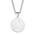 FaithHeart Viking Rune Valknut Necklace for Men