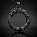 Jörmungandr Ouroboros Serpent Pendant Necklace
