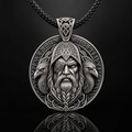 Odin Allfather Face Pendant Necklace