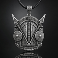 Viking Valhalla Gate Pendant Necklace