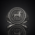 Viking Sleipnir Horse Signet Ring