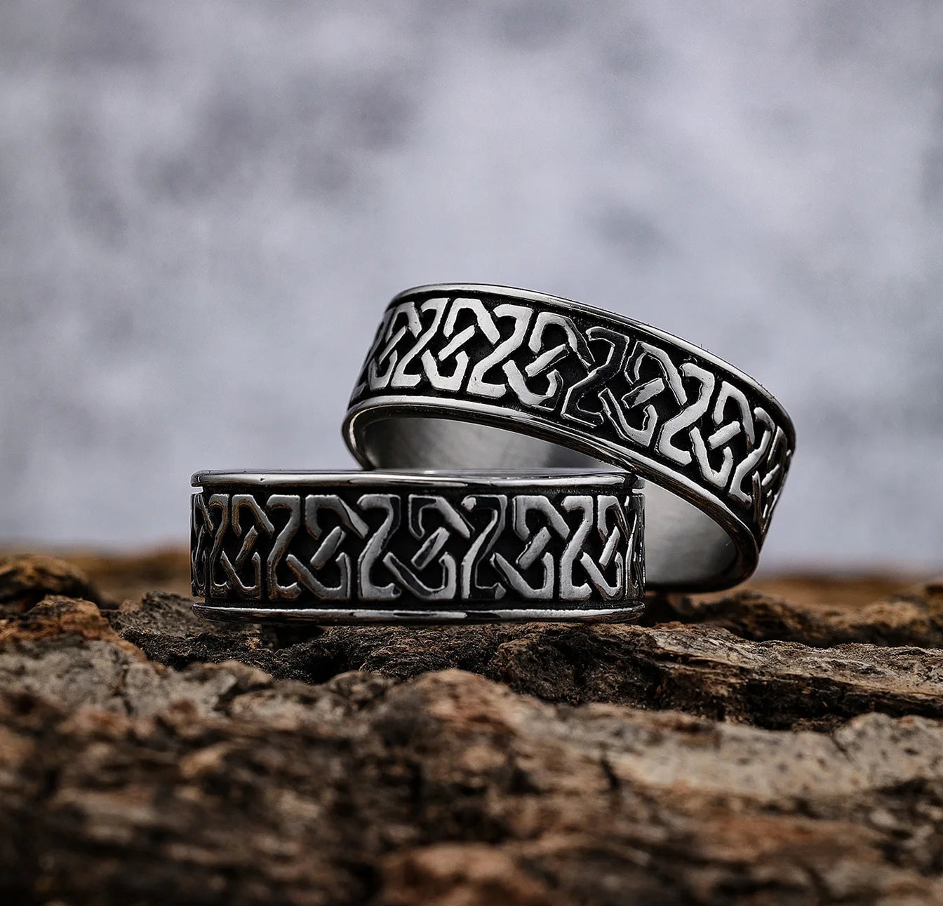 Classic Celtics Spiral Knot Nordic Ring