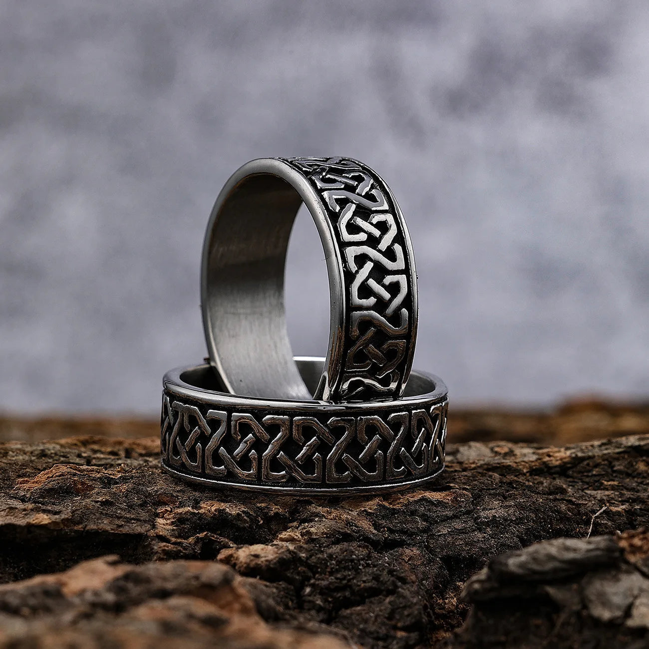 Classic Celtics Spiral Knot Nordic Ring