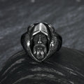 Mythology Odin Wolf Stainless Steel Viking Ring