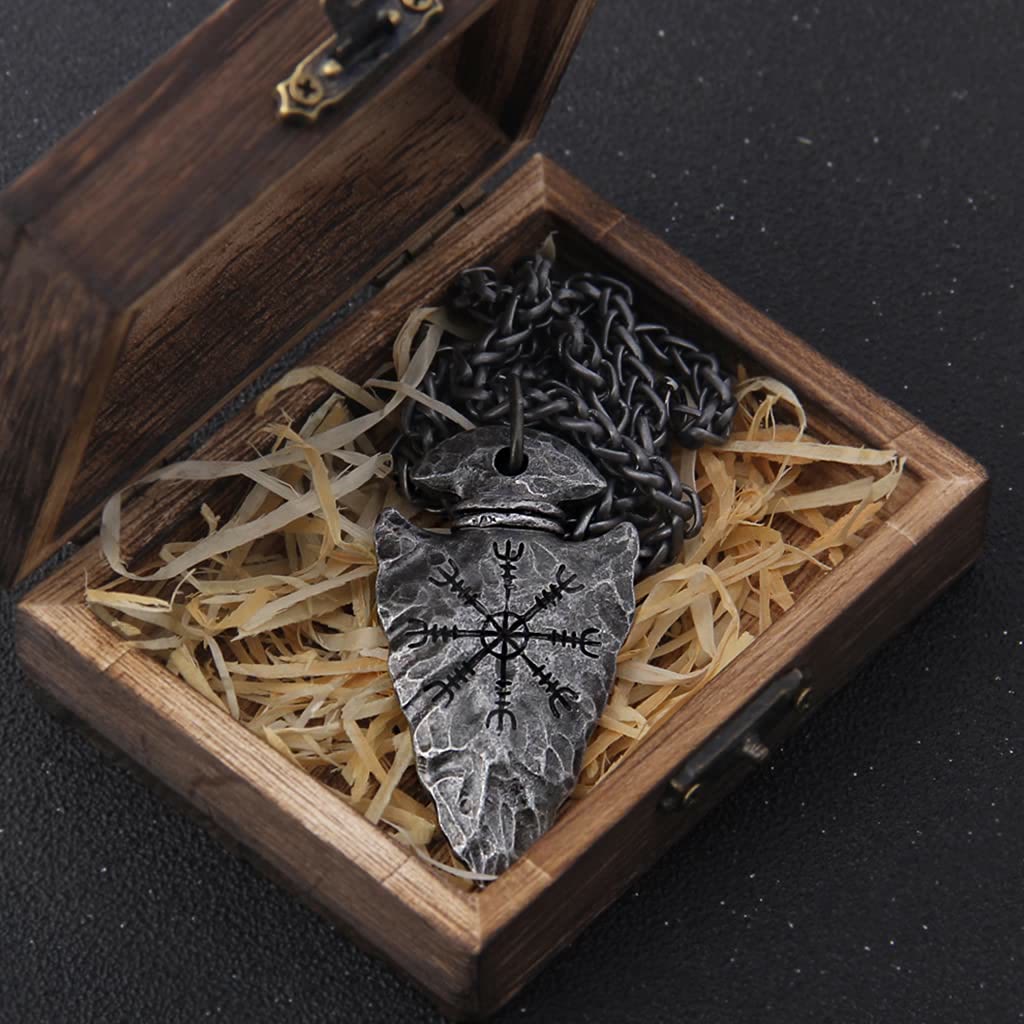 Viking Odin Spear Head Necklace
