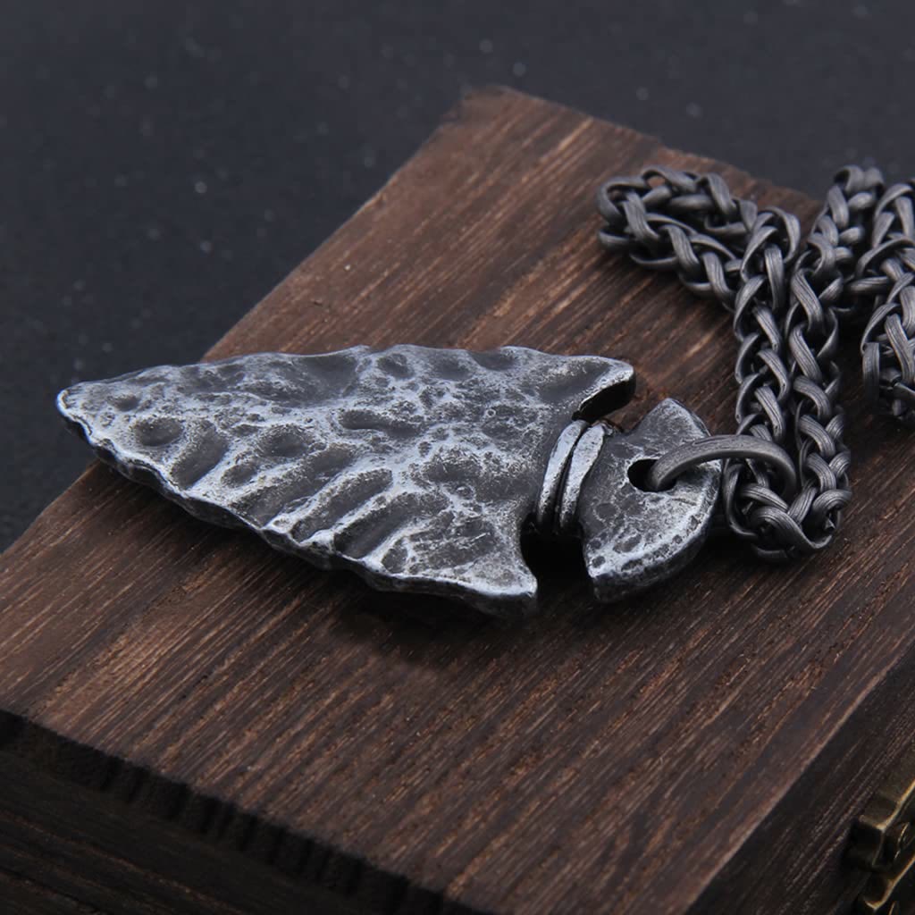 Viking Odin Spear Head Necklace