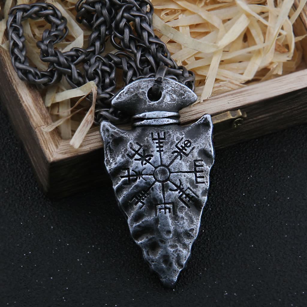 Viking Odin Spear Head Necklace
