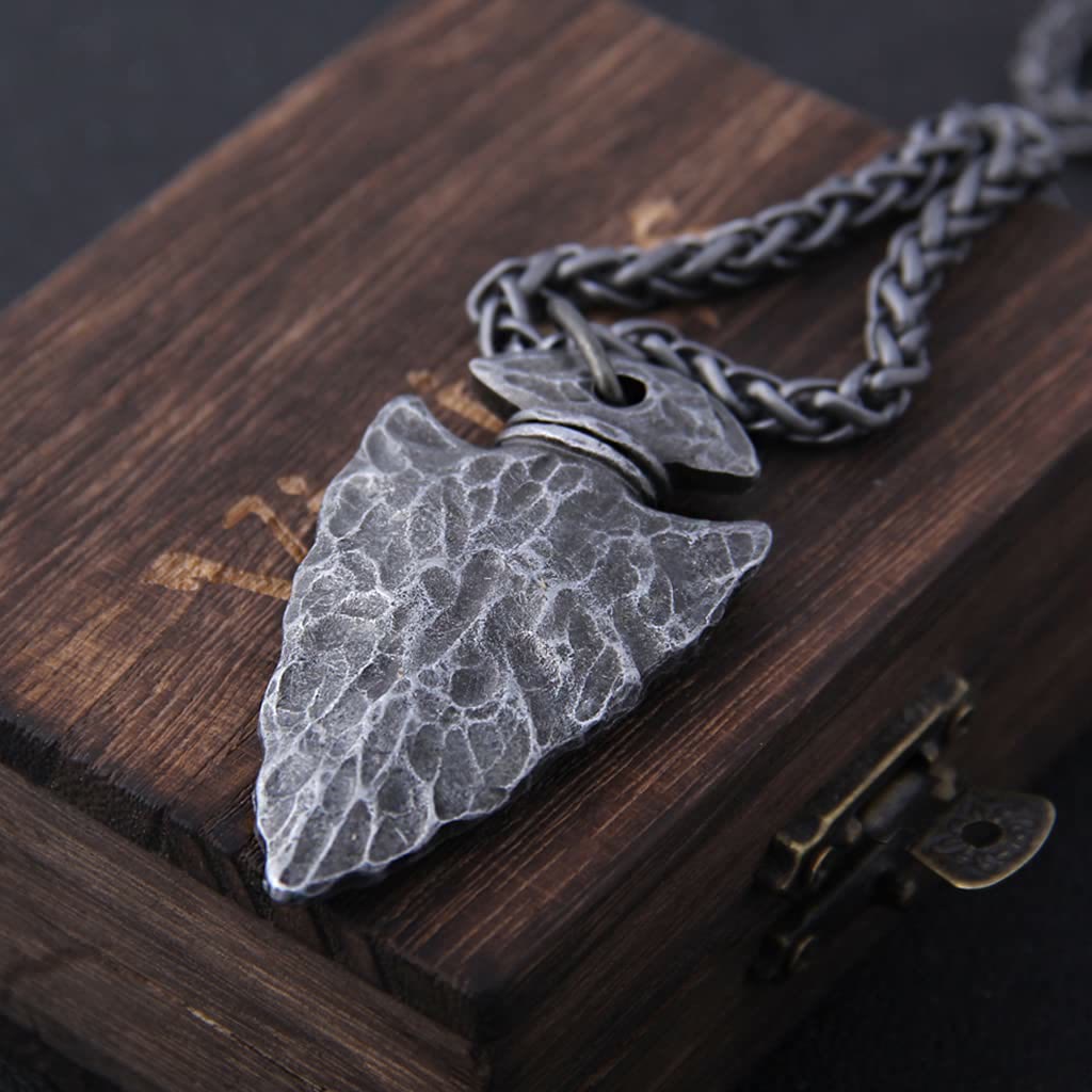 Viking Odin Spear Head Necklace