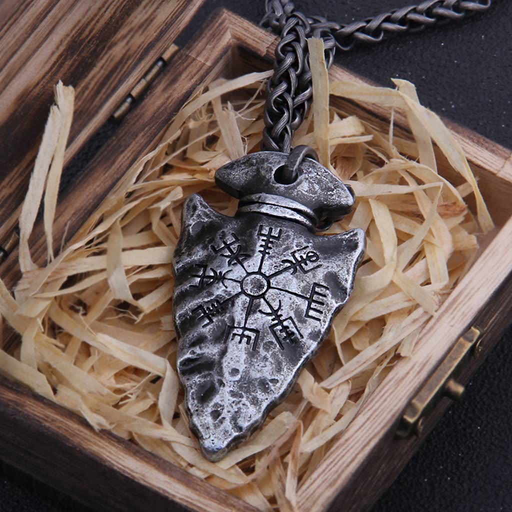 Viking Odin Spear Head Necklace