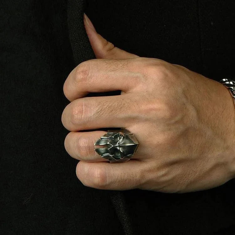 Nordic Power Warrior Helmet Ring