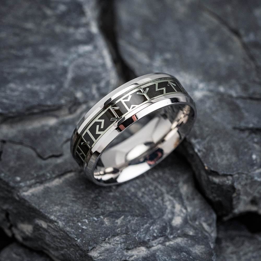 Norse Elder Futhark Rune Ring
