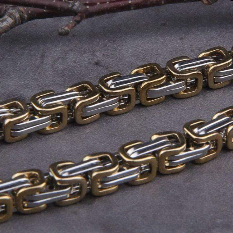 Vintage Viking Mjolnir With Wolves Necklace & Bracelet