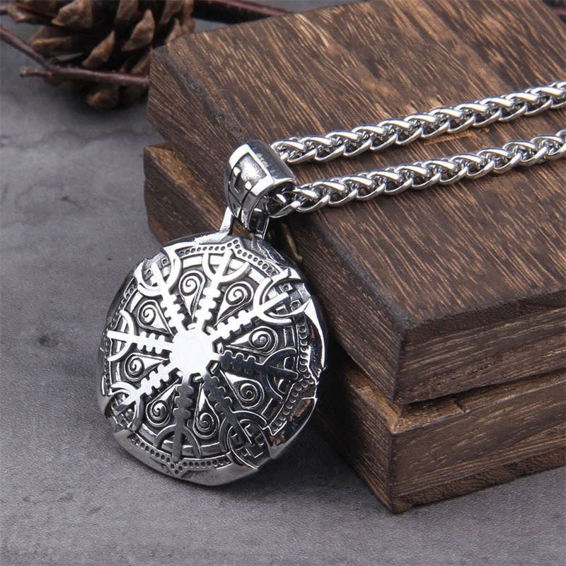 The Helm Of Awe Protection Strength Viking Necklace