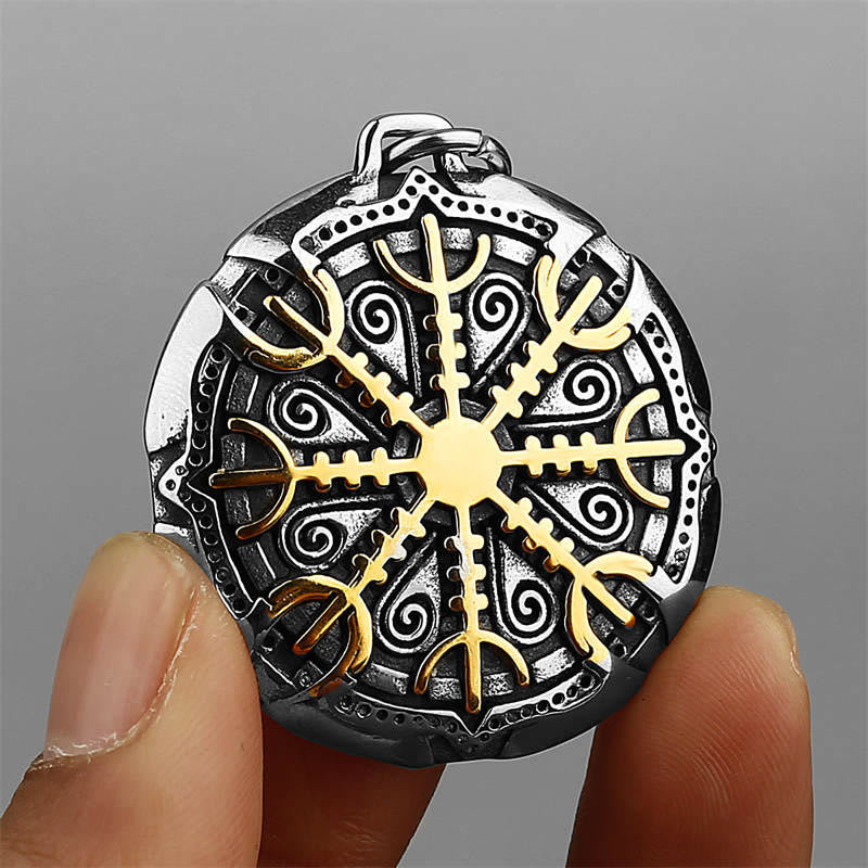 The Helm Of Awe Protection Strength Viking Necklace