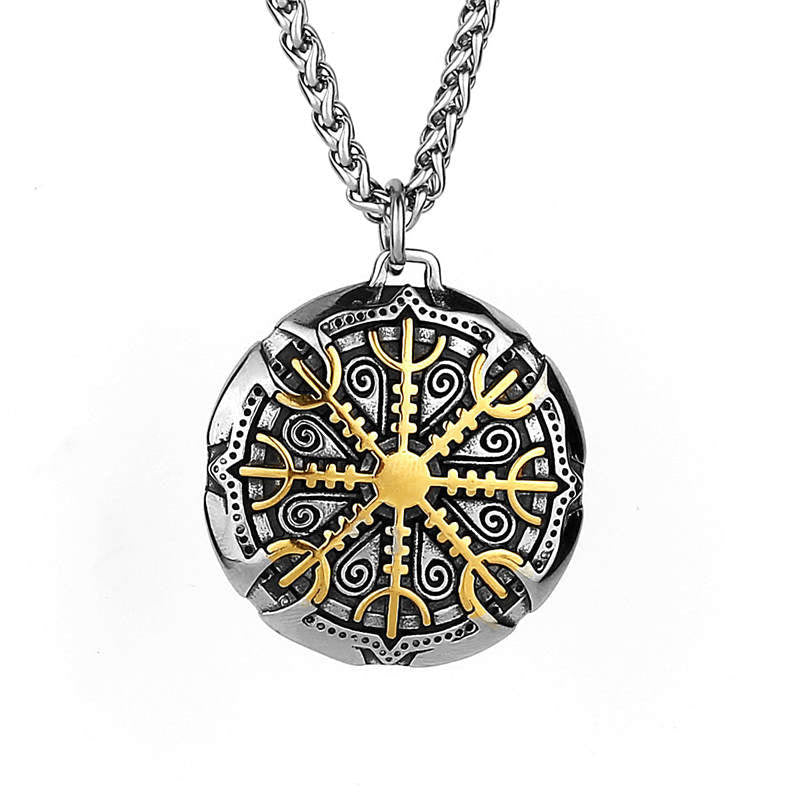 The Helm Of Awe Protection Strength Viking Necklace