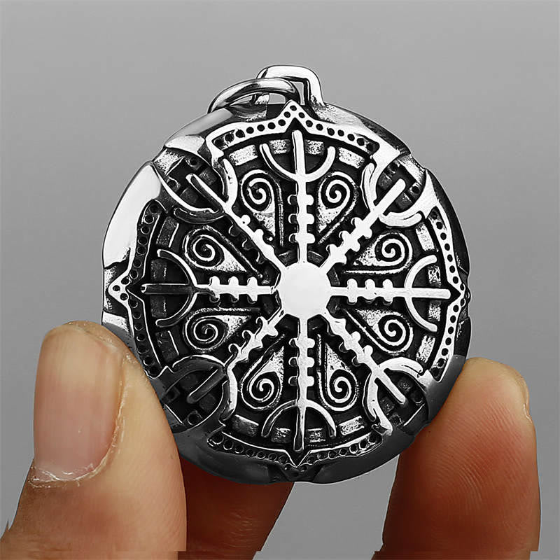The Helm Of Awe Protection Strength Viking Necklace