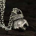 Powerful Fist of Fate Hammering Gesture Necklace