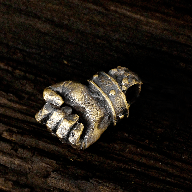 Powerful Fist of Fate Hammering Gesture Necklace