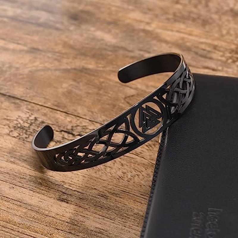 Valknut And Celtic Knot Symbol Bracelet