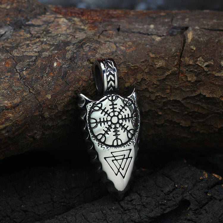 Silver Arrow Protective Spearhead Necklace