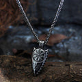 Silver Arrow Protective Spearhead Necklace