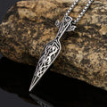 Viking Sword Spear Head Pendant Necklace