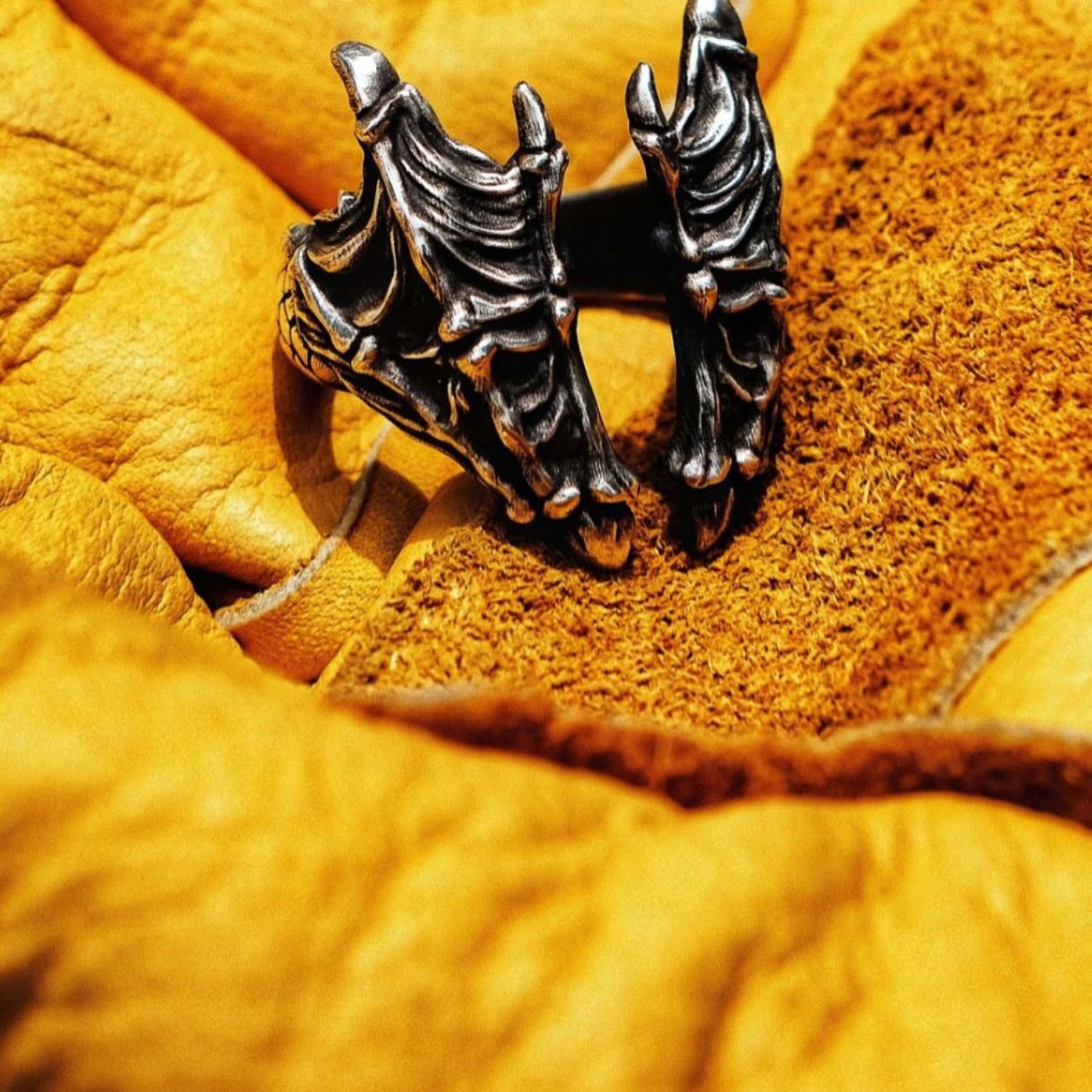 Retro Dragon Carved Dragon Scale Ring