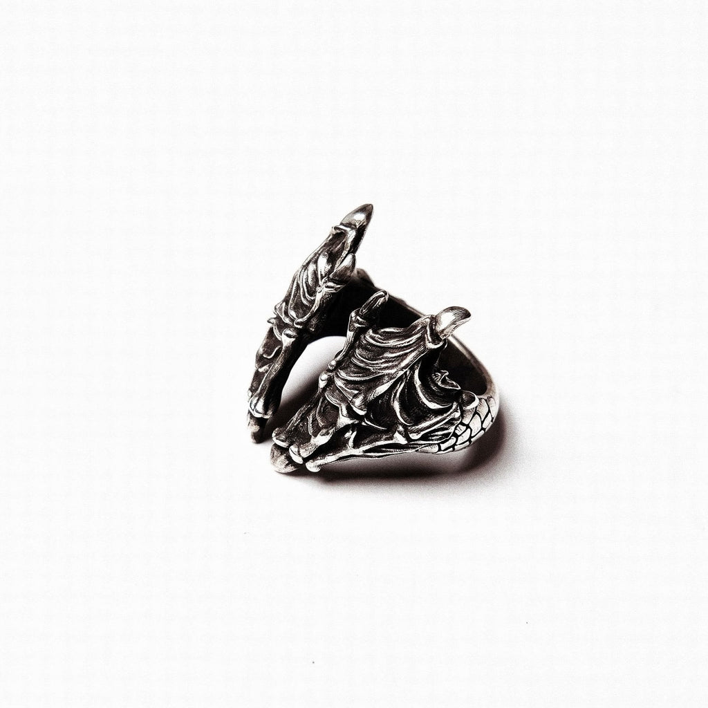 Retro Dragon Carved Dragon Scale Ring