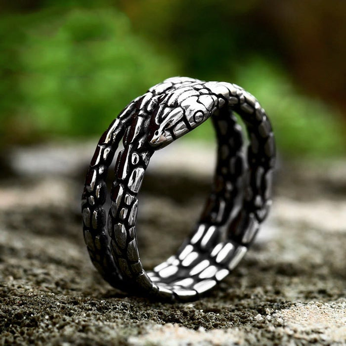 Vintage Python Snake Shaped Ring
