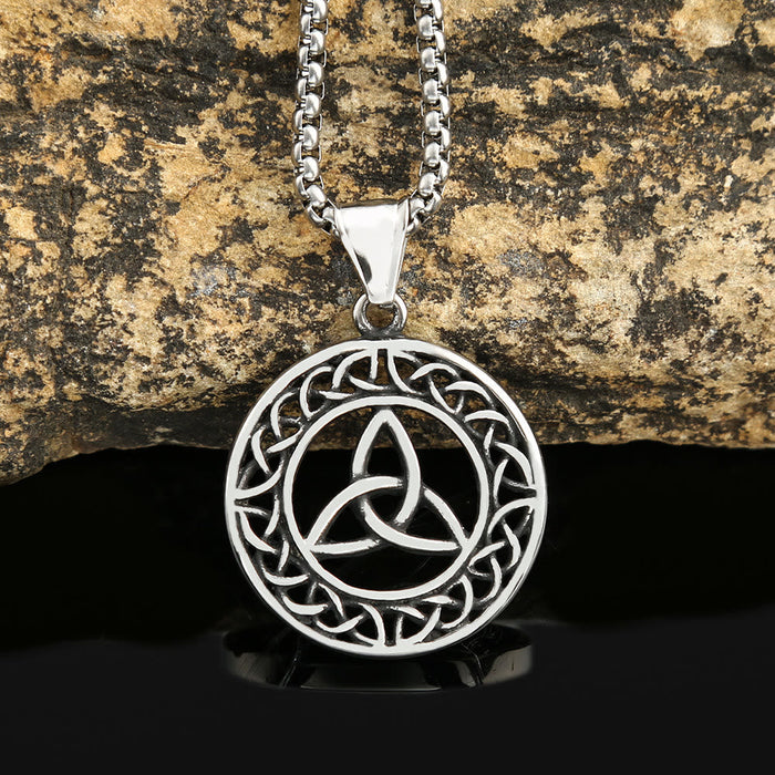 Nordic Triquetra Celtic Trinity Knot Necklace