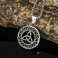 Nordic Triquetra Celtic Trinity Knot Necklace
