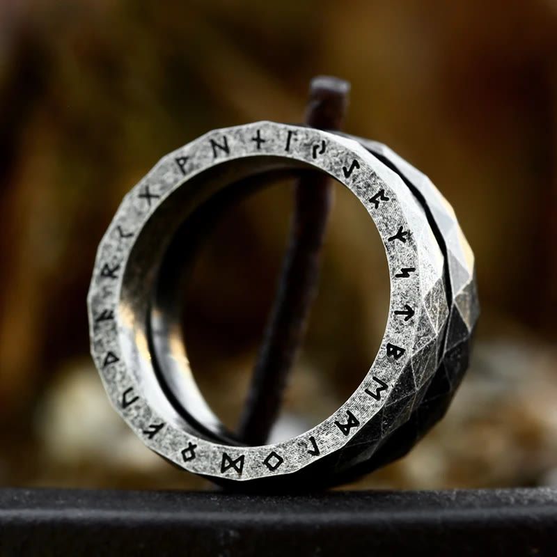 Viking Rune Vintage Diamond Shape Ring