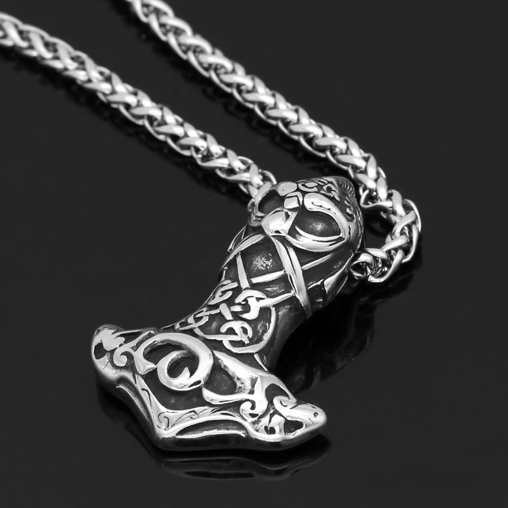 Berserker Mjolnir Odin Thors Hammer Necklace