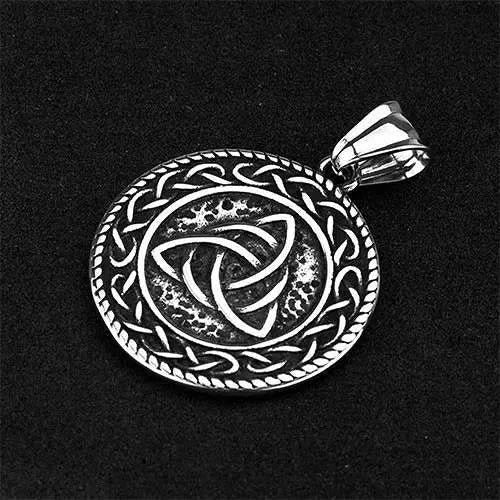 Viking Rune With Celtic Triquetra Trinity Necklace