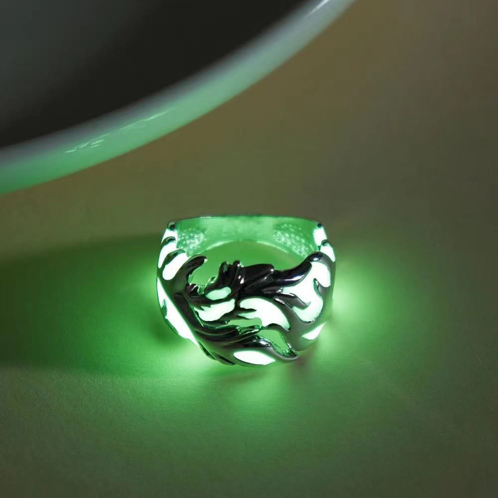 Luminous Glow In The Dark Dragon Ring
