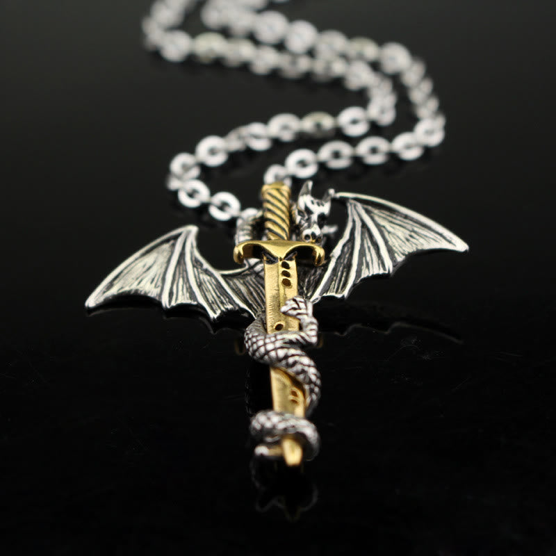 Pterosaur Golden Sword Luminous Necklace