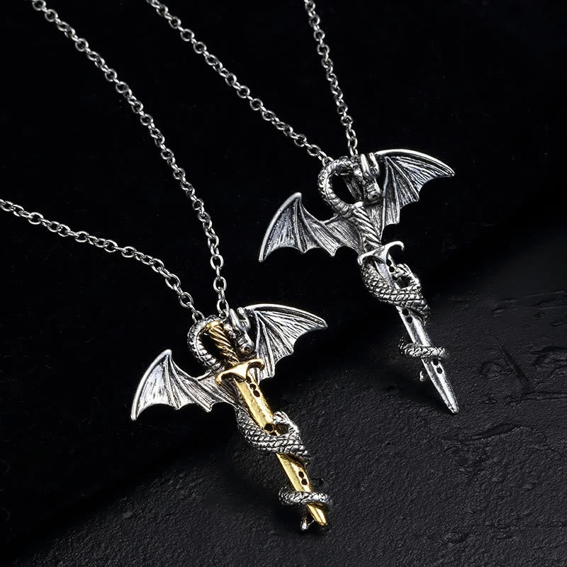 Pterosaur Golden Sword Luminous Necklace