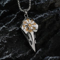 Raven Crow Head Vegvisir Necklace