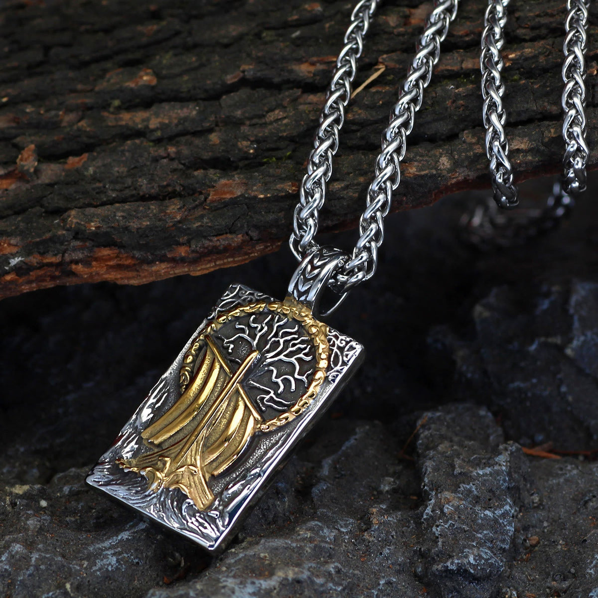 Yggdrasil Pirate Ship Necklace