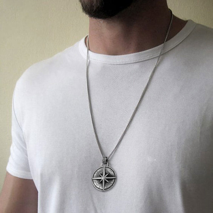The North Star Stainless Steel Pendant Necklace