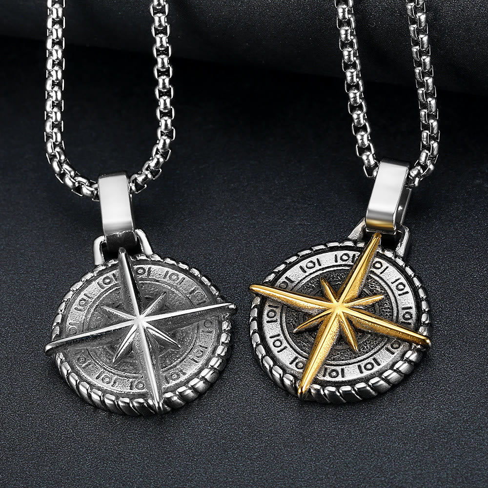 The North Star Stainless Steel Pendant Necklace
