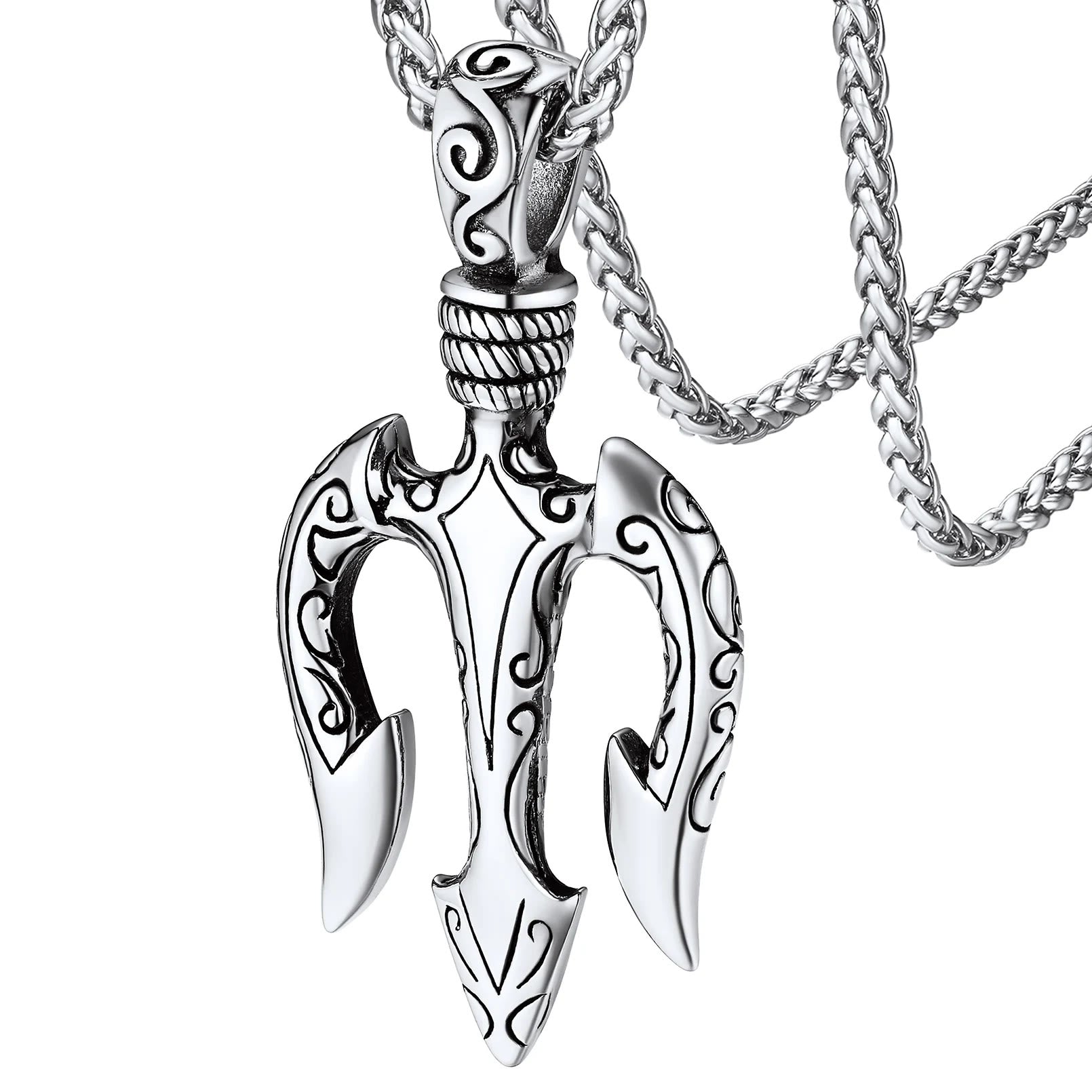 "Power and Courage" Poseidon Trident Necklace
