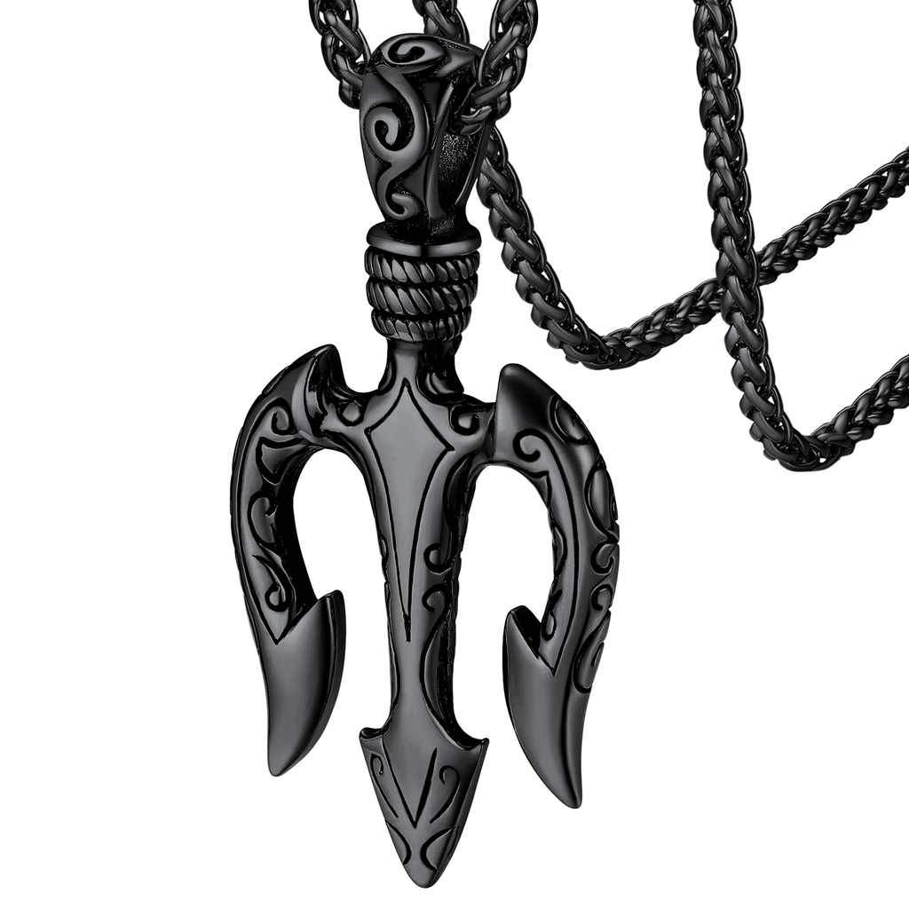 "Power and Courage" Poseidon Trident Necklace
