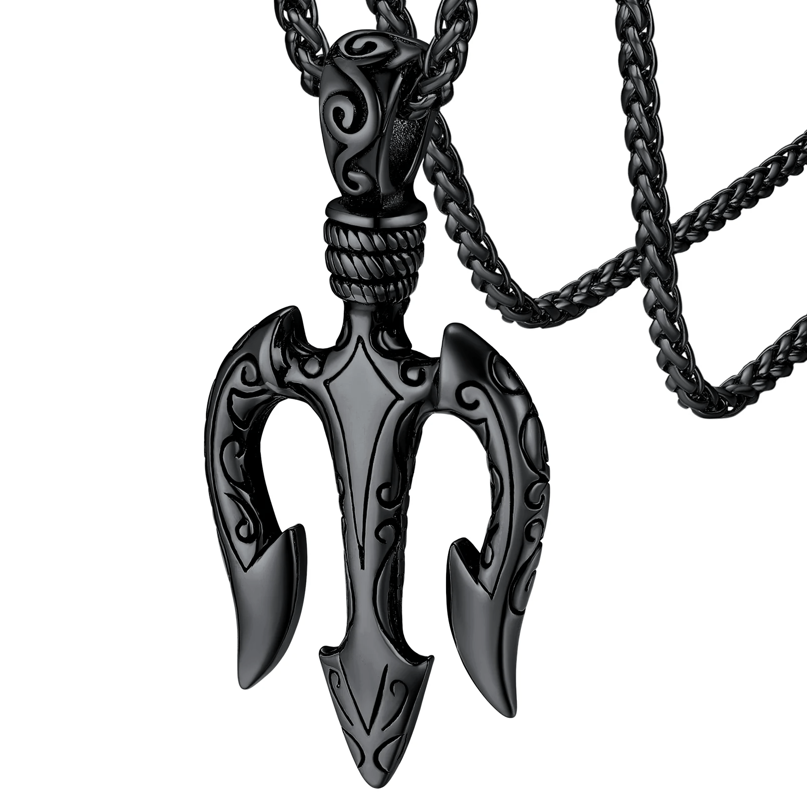 "Power and Courage" Poseidon Trident Necklace