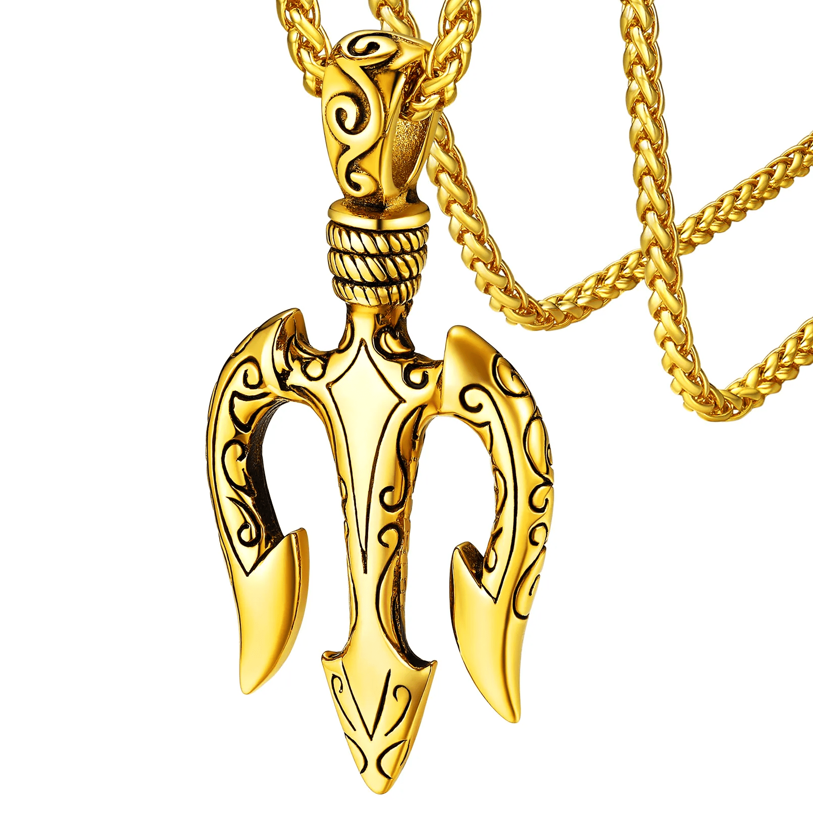 "Power and Courage" Poseidon Trident Necklace