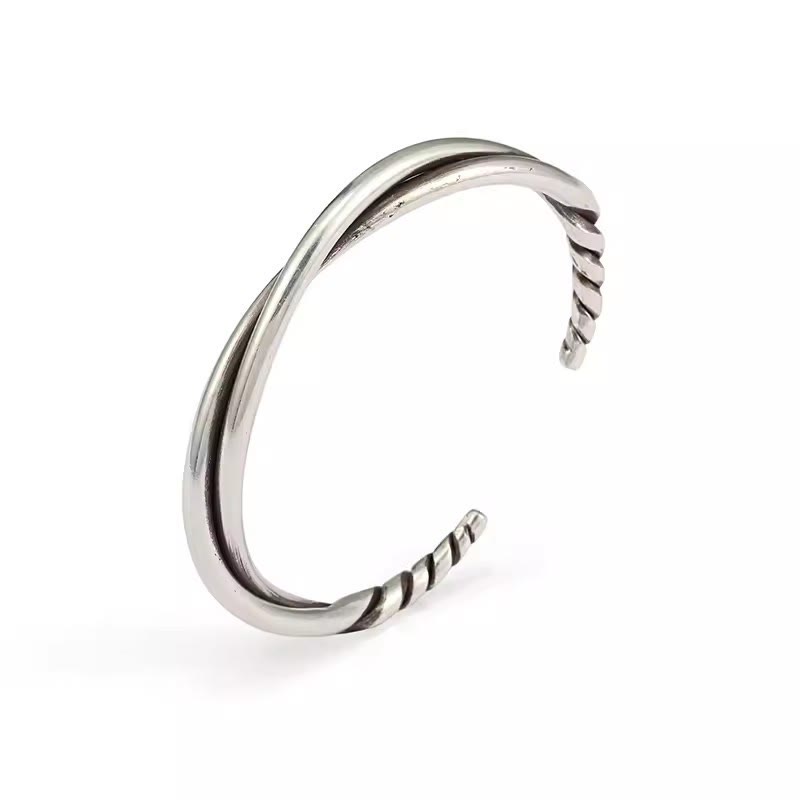 Handmade Twist Wire Open Bracelet