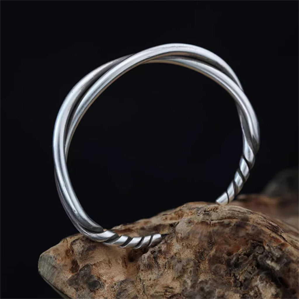 Handmade Twist Wire Open Bracelet