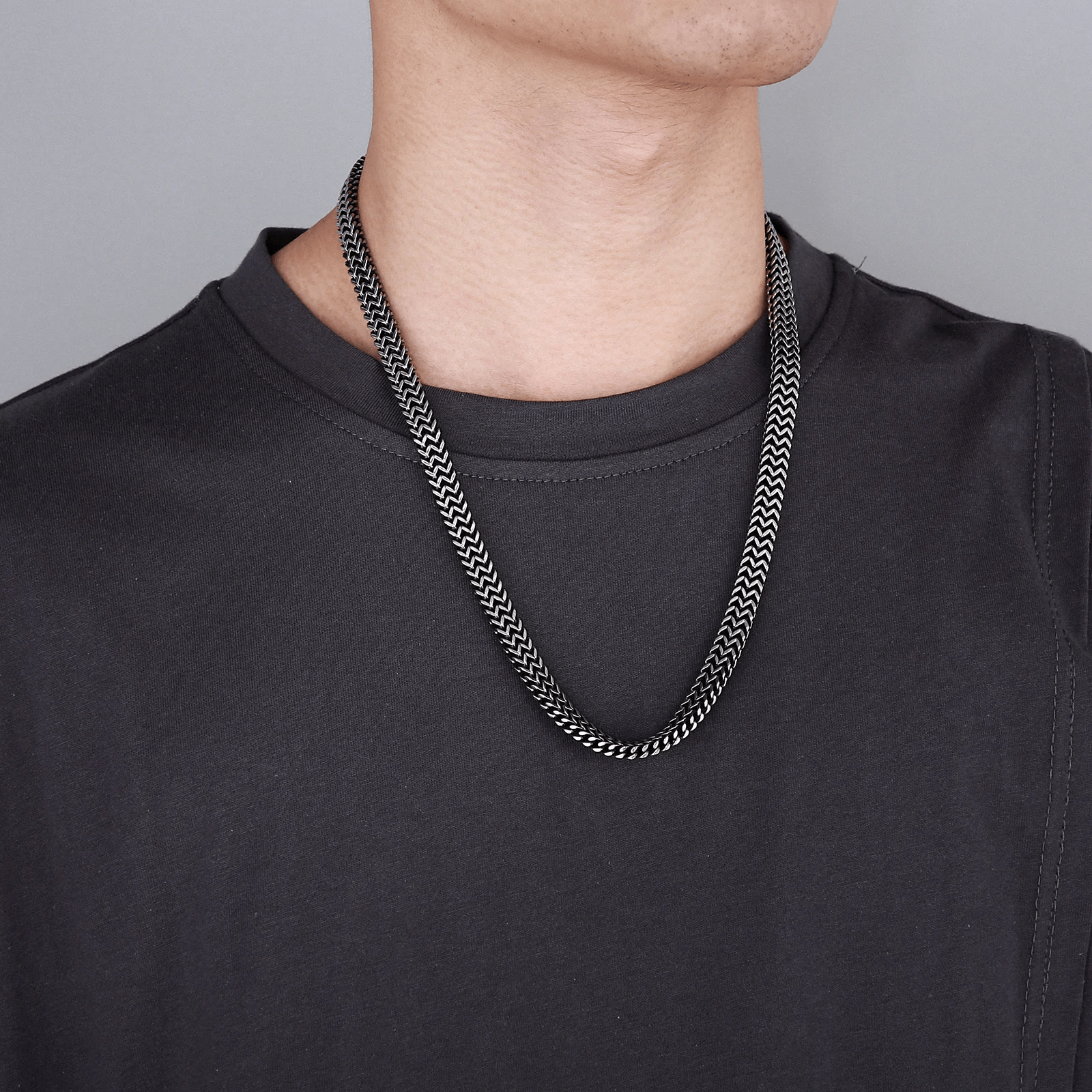 Double Snake Head Animal Necklace