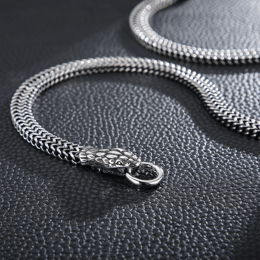 Double Snake Head Animal Necklace